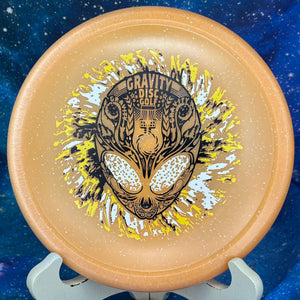 Infinite Discs - Glyph - Metal Flake Glow C-Blend - Neon Alien Head - Special Edition 3-Foil Stamp