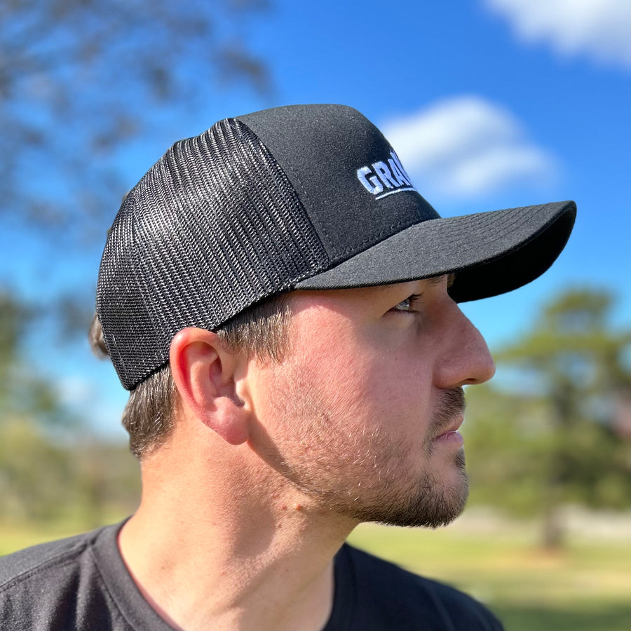 Gravity OG - Black Retro Trucker Hat