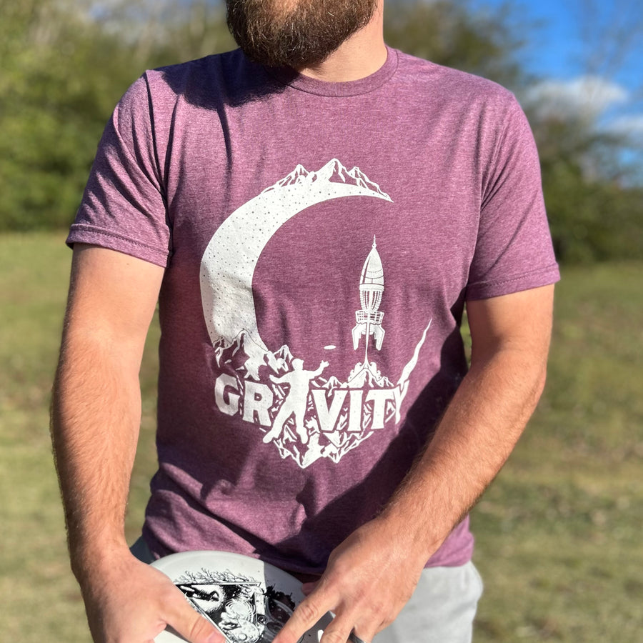 Plum Gravity T-Shirt - Heathered Soft Style