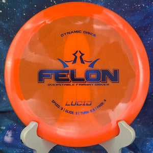 Pre-Owned - Dynamic Discs - Felon (DyeMax, Lucid-X Glimmer, Lucid Ice Orbit)