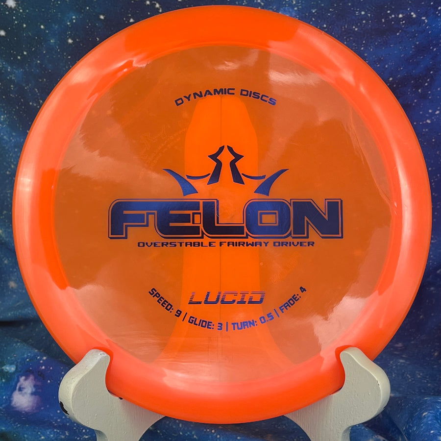 Pre-Owned - Dynamic Discs - Felon (DyeMax, Lucid-X Glimmer, Lucid Ice Orbit)