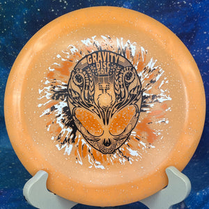 Infinite Discs -  Maya - Metal Flake Glow C-Blend - Neon Alien Head - Special Edition 3-Foil Stamp