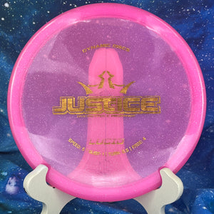 Pre-Owned - Dynamic Discs - Justice (DyeMax Fuzion, Lucid Glimmer, First Run Moonshine Classic Blend)